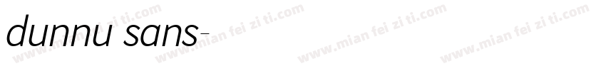 dunnu sans字体转换